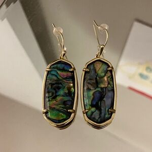 Kendra Scott Gold Abalone Earrings